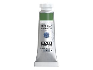 Lefranc Bourgeois Linel Series 1 542 - Peinture - gouache - vert oxyde chromé - opaque - extra-fine - 14 ml