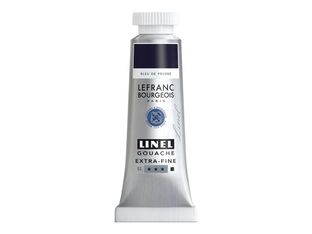 Lefranc Bourgeois LINEL - Peinture - gouache - bleu prussien - opaque - mat - extra-fine - 14 ml