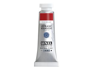 Lefranc Bourgeois LINEL - Peinture - gouache - rouge vif - opaque - mat - extra-fine - 14 ml