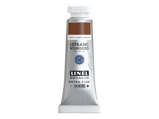 Lefranc Bourgeois LINEL - Peinture - gouache - terre d'ombre brûlée - opaque - mat - extra-fine - 14 ml