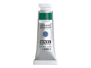 Lefranc Bourgeois LINEL - Peinture - gouache - vert émeraude imitation - opaque - mat - extra-fine - 14 ml