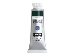 Lefranc Bourgeois LINEL - Peinture - gouache - vert olive - semi-opaque - mat - extra-fine - 14 ml
