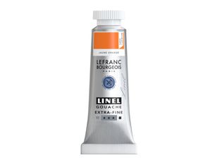 Lefranc Bourgeois LINEL - Peinture - gouache - orange-jaune sans cadmium - opaque - mat - extra-fine - 14 ml