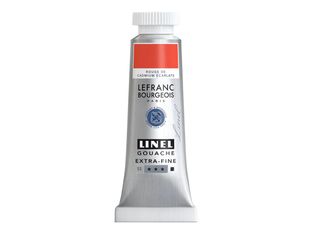 Lefranc Bourgeois LINEL - Peinture - gouache - rouge écarlate cadmium - opaque - mat - extra-fine - 14 ml