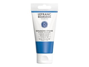 Lefranc Bourgeois Studio - Peinture - gouache - bleu primaire - semi-opaque - 80 ml