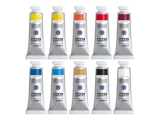 Lefranc Bourgeois LINEL EXTRA-FINE Series 1 - Ensemble de peinture - 10 parties - gouache - 10 couleurs - couleurs assorties - 14 ml
