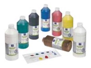 Lefranc Bourgeois - Peinture - gouache - couleurs assorties - 1 L