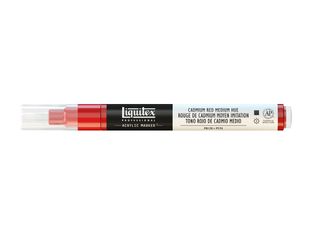 Liquitex Professional Series 1 151 - Marqueur à peinture - peinture acrylique - teinte rouge moyen de cadmium - opaque - 2 mm - fin