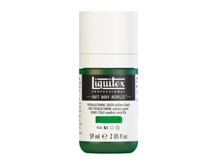 Liquitex Professional Soft Body - Peinture - peinture acrylique - vert phtalocyanine (teinte jaune) - transparent - satin - fine - 59 ml
