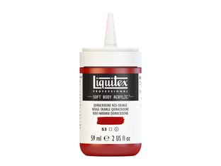 Liquitex Professional Soft Body - Peinture - peinture acrylique - orange-rouge quinacridone - transparent - satin - fine - 59 ml