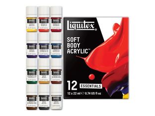 Liquitex Professional Soft Body - Peinture - peinture acrylique - 12 couleurs - couleurs assorties - satin - 22 ml