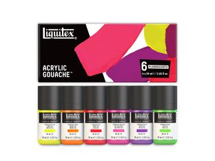 Liquitex Professional - Ensemble de peinture - gouache - 6 couleurs  - opaque/semi-opaque - mat - fine - 59 ml