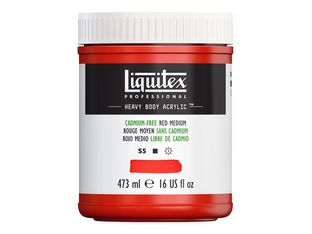 Liquitex Professional HEAVY BODY - Peinture - peinture acrylique - médium rouge sans cadmium - opaque - satin - 138 ml