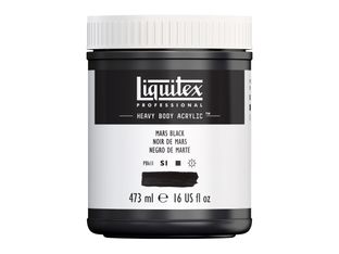 Liquitex Professional HEAVY BODY - Peinture - peinture acrylique - Noir mars - opaque - satin - 473 ml