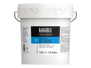 Liquitex Professional - Gesso - pour pastel, peinture à l'huile, peinture acryllique - transparent - 3.78 L