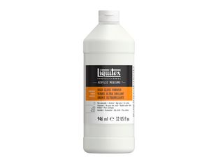 Liquitex Professional - Moyenne / vernis - pour peinture acryllique - transparent - brillant - 946 ml