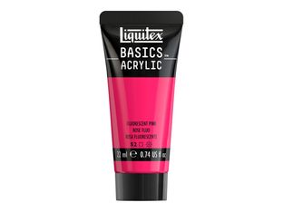 Liquitex Basics - Peinture - peinture acrylique - rose fluorescent - transparent - satin - 22 ml