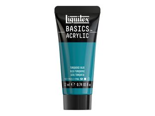 Liquitex Basics - Peinture - peinture acrylique - bleu turquoise - opaque - satin - 22 ml