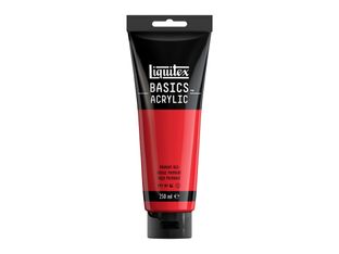 Liquitex Basics - Peinture - peinture acrylique - rouge primaire - semi-opaque - satin - 250 ml