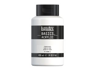 Liquitex Basics - Peinture - peinture acrylique - blanc titane - opaque - satin - 400 ml