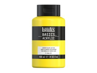 Liquitex Basics - Peinture - peinture acrylique - teinte jaune clair de cadmium - semi-opaque - satin - 400 ml