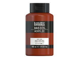 Liquitex Basics - Peinture - peinture acrylique - Sienne brulée - opaque - satin - 400 ml