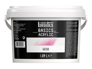 Liquitex Basics - Gesso - peinture acrylique - pour peinture acryllique - blanc mat - 1.89 L