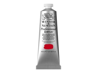 Winsor & Newton PROFESSIONAL - Peinture - peinture acrylique - rouge naphtol moyen - semi-transparent - extra-fine - 60 ml