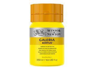 Winsor & Newton Galeria - Peinture - peinture acrylique - teinte jaune pâle de cadmium - semi-opaque - 250 ml