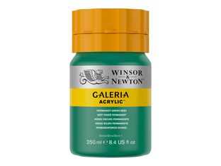 Winsor & Newton Galeria - Peinture - peinture acrylique - vert profond permanent - semi-transparent - 250 ml