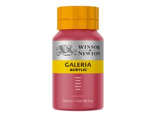 Winsor & Newton Galeria - Peinture - peinture acrylique - cramoisi - transparent - 500 ml
