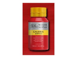Winsor & Newton Galeria - Peinture - peinture acrylique - teinte rouge de cadmium - semi-opaque - 500 ml