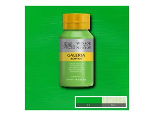 Winsor & Newton Galeria - Peinture - peinture acrylique - vert clair permanent - semi-transparent - 500 ml