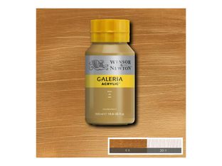 Winsor & Newton Galeria - Peinture - peinture acrylique - or - semi-transparent - 500 ml