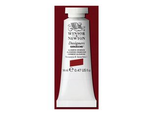 Winsor & Newton Designers - Peinture - gouache - cramoisi d'alizarine - semi-opaque - extra-fine - 14 ml