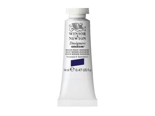 Winsor & Newton Designers - Peinture - gouache - violet de dioxazine winsor - opaque - extra-fine - 14 ml