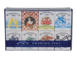 Winsor & Newton Henry Collection - Jeu d'encre - 8 parties - 8 couleurs - couleurs assorties - transparent - 14 ml