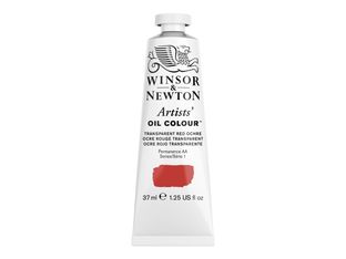 Winsor & Newton Artists' - Peinture - peinture à l'huile - ocre rouge transparent - semi-transparent - extra-fine - 37 ml