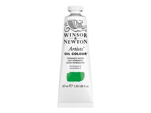 Winsor & Newton Artists' - Peinture - peinture à l'huile - vert permanent - semi-transparent - extra-fine - 37 ml