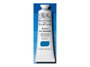 Winsor & Newton Artists' - Peinture - peinture à l'huile - bleu céruléen - semi-opaque - extra-fine - 37 ml