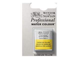 Winsor & Newton Professional Water Colour - Peinture - aquarelle - jaune de cadmium - opaque - demi-plateau