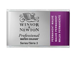 Winsor & Newton Professional Water Colour - Peinture - aquarelle - mauve permanent - semi-transparent - pan complet