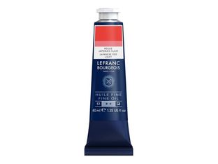 Lefranc Bourgeois - Peinture à l'huile - rouge japonais clair - opaque - fine - 40 ml