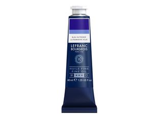 Lefranc Bourgeois - Peinture à l'huile - bleu d'outremer - transparent - fine - 40 ml