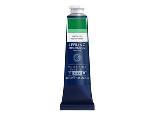Lefranc Bourgeois - Peinture à l'huile - vert moyen - semi-opaque - fine - 40 ml