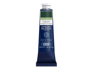Lefranc Bourgeois - Peinture à l'huile - vert de vessie permanent - transparent - fine - 40 ml
