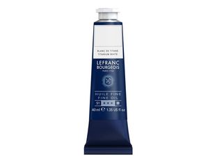 Lefranc Bourgeois - Peinture à l'huile - blanc titane - opaque - fine - 40 ml