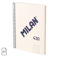 NOTEBOOK A5 ESPIRAL T/D 5X5 SINCE 1918 BEIGE