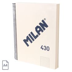 NOTEBOOK 1 A4  T/D 5 X 5 MM 120H SINCE  1918 BEIGE