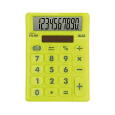 BLISTER CALCULADORA SOBREMESA 10 DIGITOS ACID AMARILLO